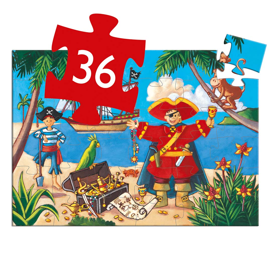 djeco puzzel de zeerover (36st) | DJ07220 | 2