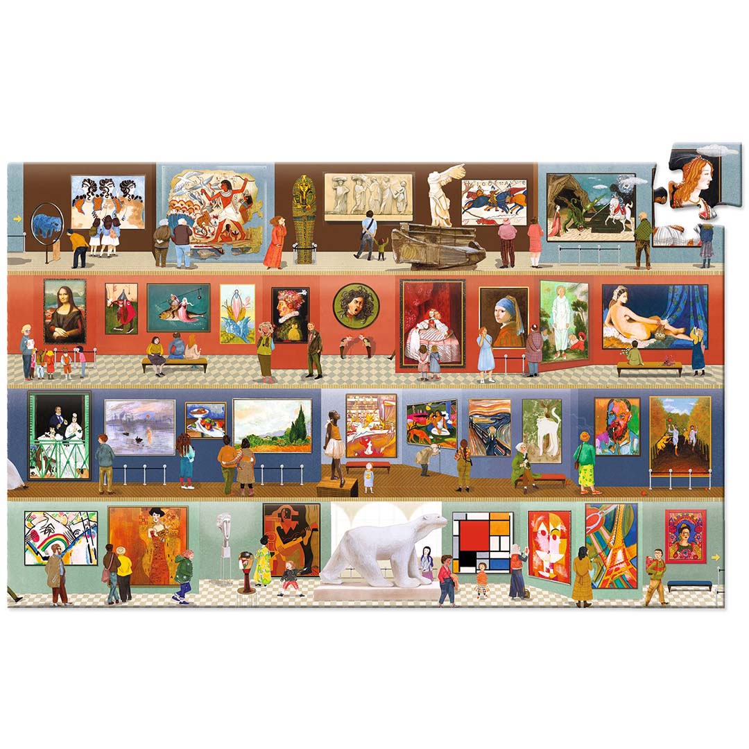 djeco puzzel at the museum - 500st | DJ07415 | 1