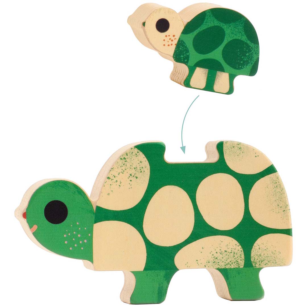 djeco stapelpuzzel - familie - 6st | DJ01084 | 2
