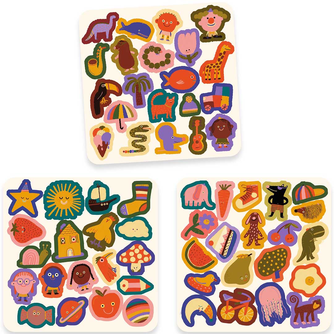 djeco vilten stickers - de grappige! | DJ00951 | 1