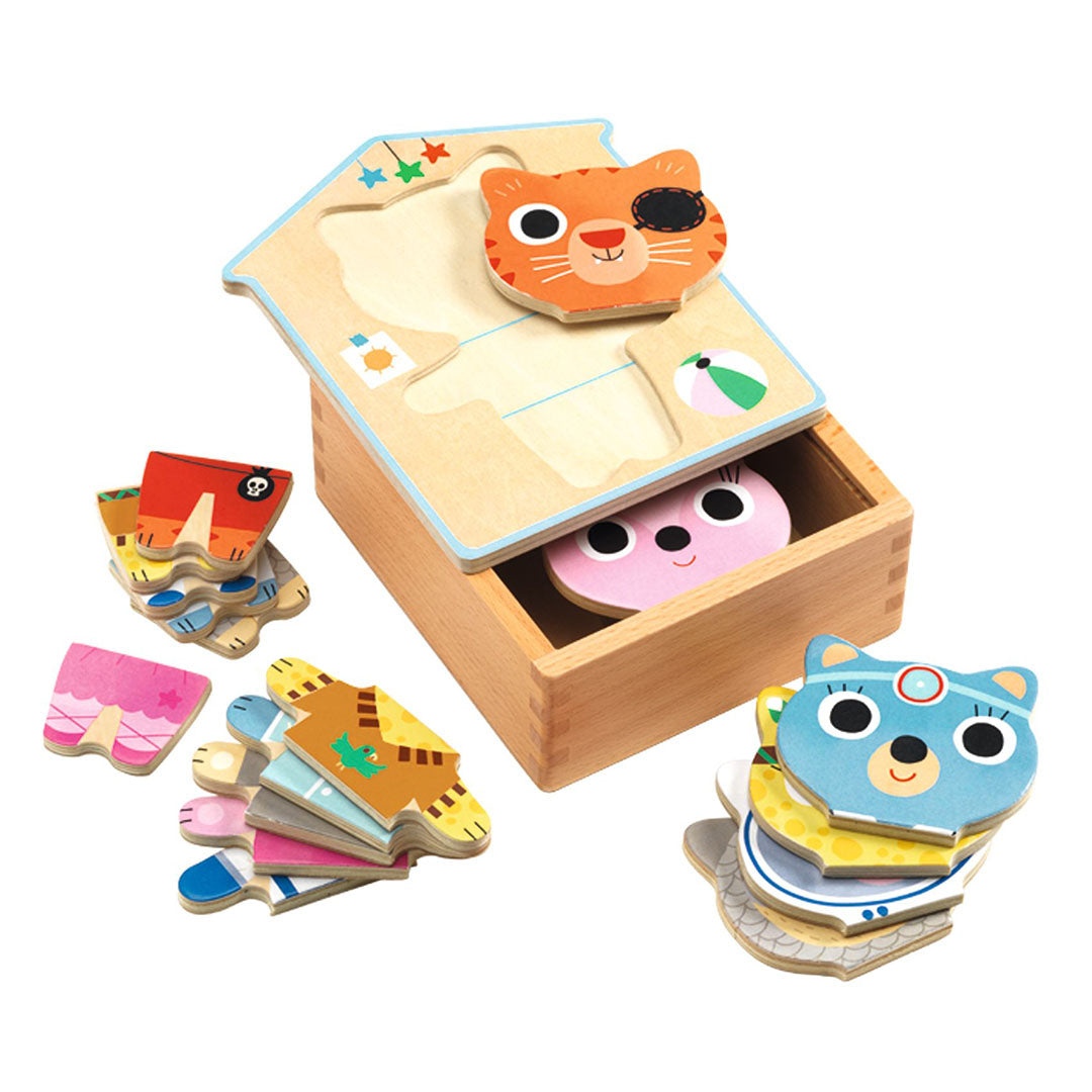 djeco aankleedmix puzzel (6x3st) | DJ01678 | 1