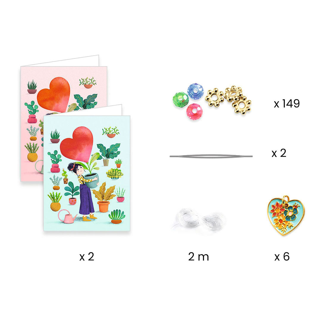 djeco armbandjes maken me & you - heart threading | DJ00010 | 2
