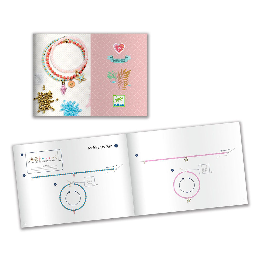 djeco armbandjes maken me & you - sea multi-wrap | DJ00013 | 3