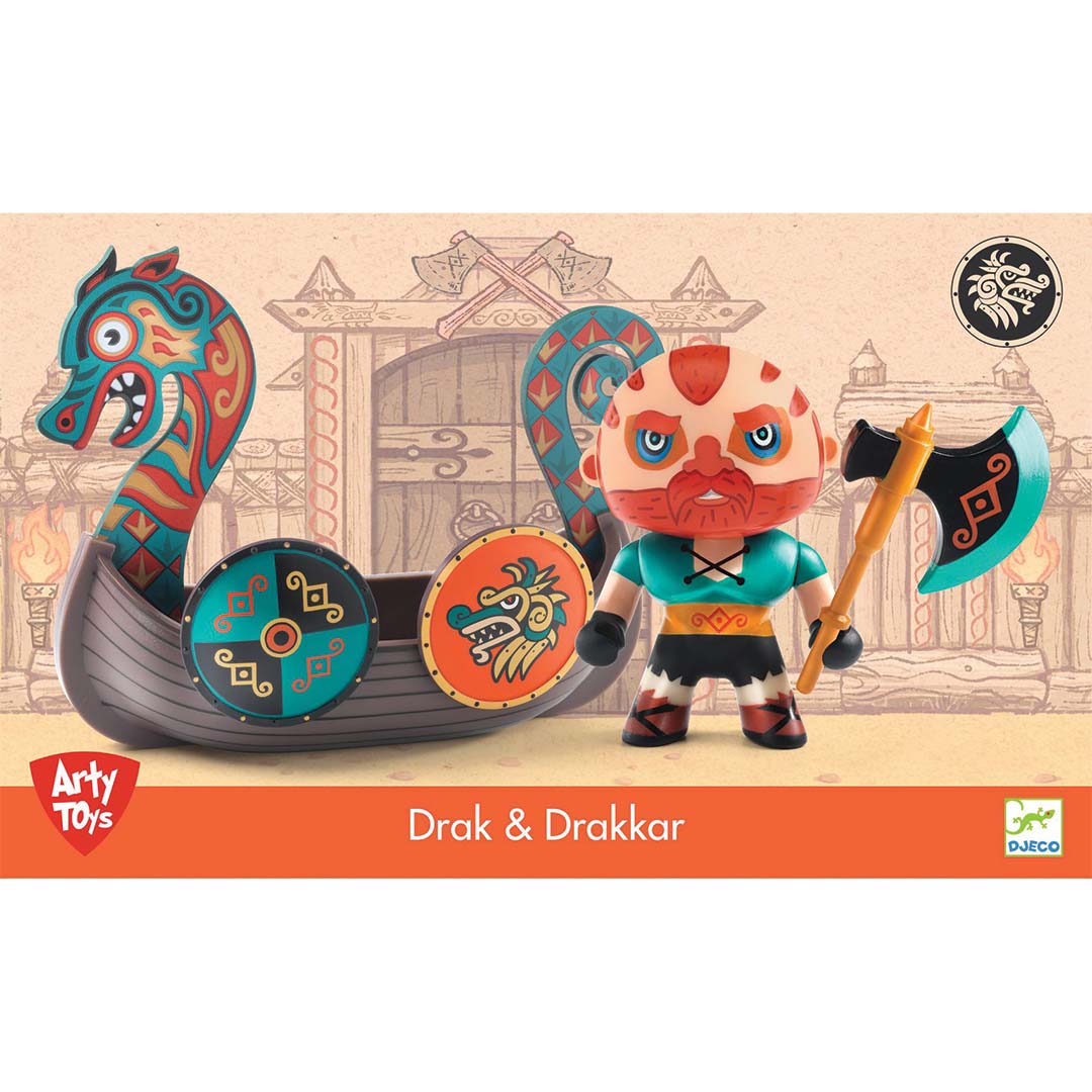 djeco arty toys - drak & drakkar | DJ06849 | 3
