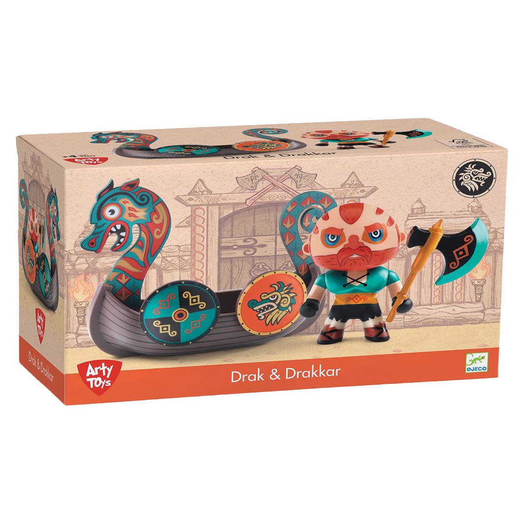 djeco arty toys - drak & drakkar | DJ06849 | 1