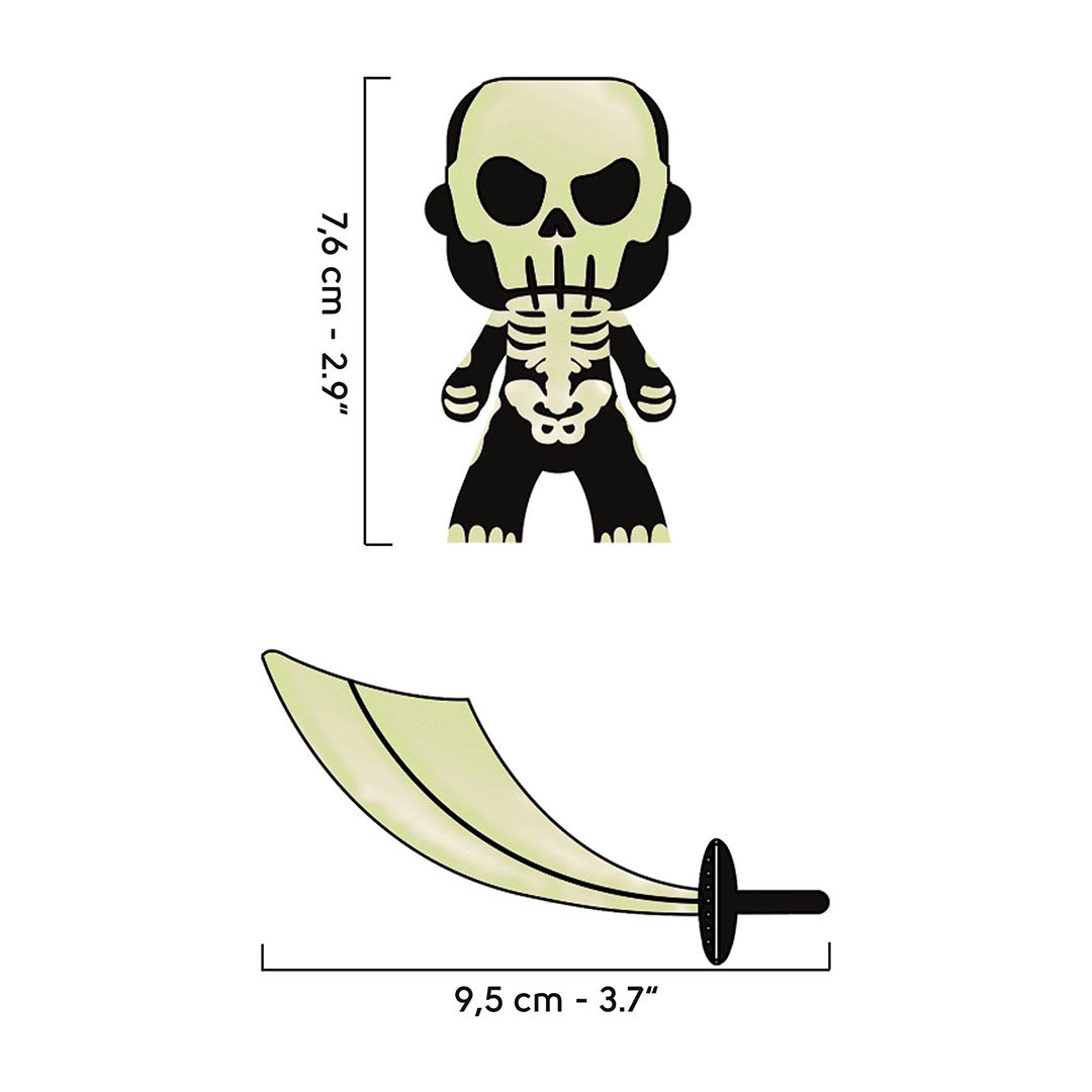 djeco arty toys - skully glow in the dark | DJ06719 | 3