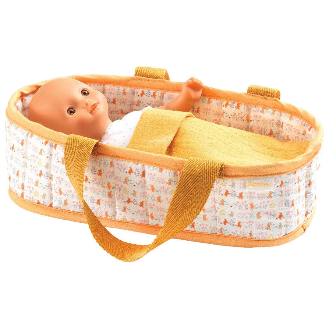 djeco poupée bébé pomea - mini sasha - 20 cm
