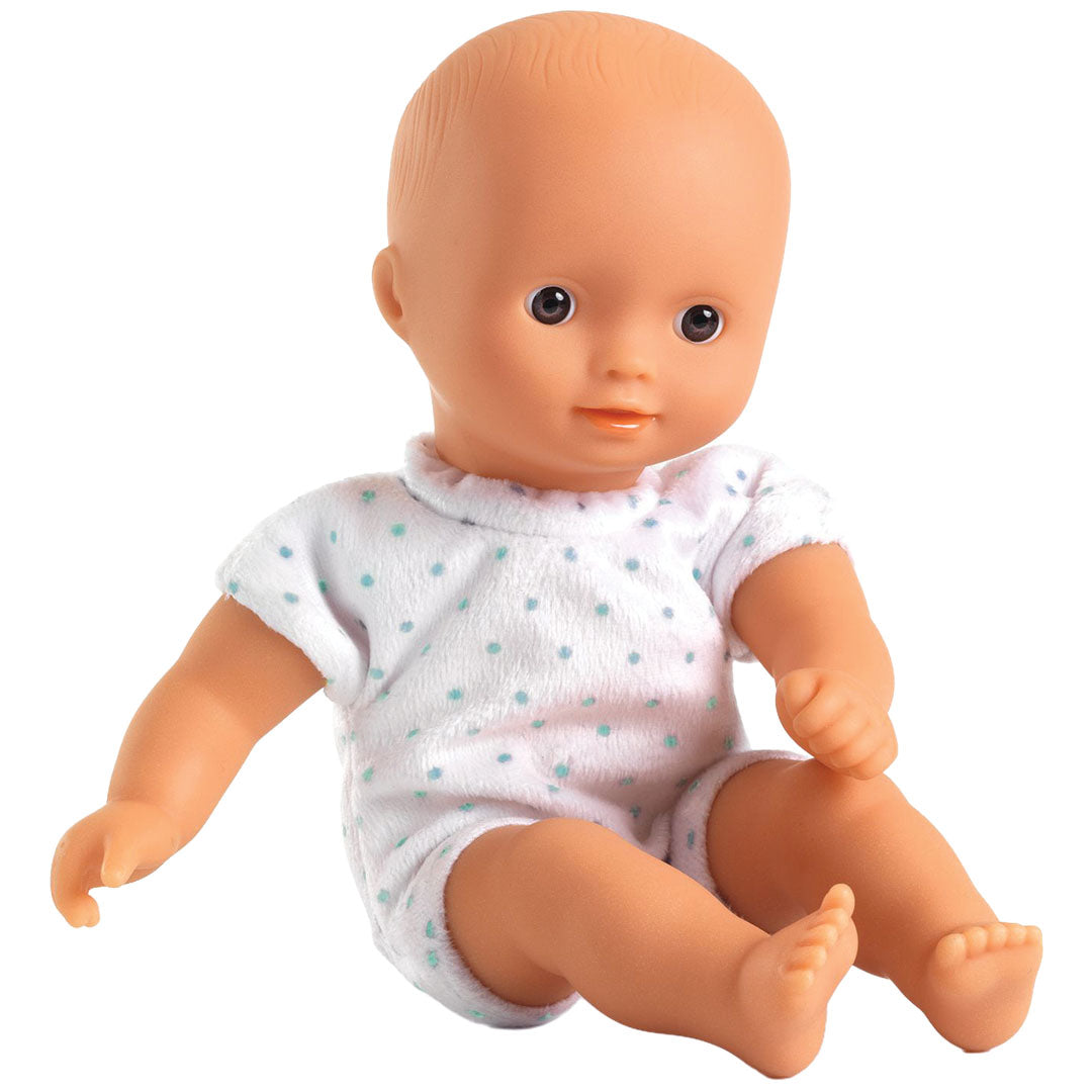 djeco poupée bébé pomea - mini sasha - 20 cm