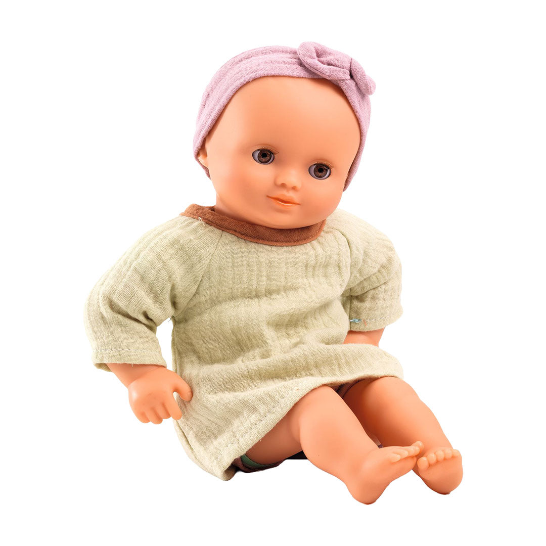 djeco poupon pomea - pistache - 32 cm