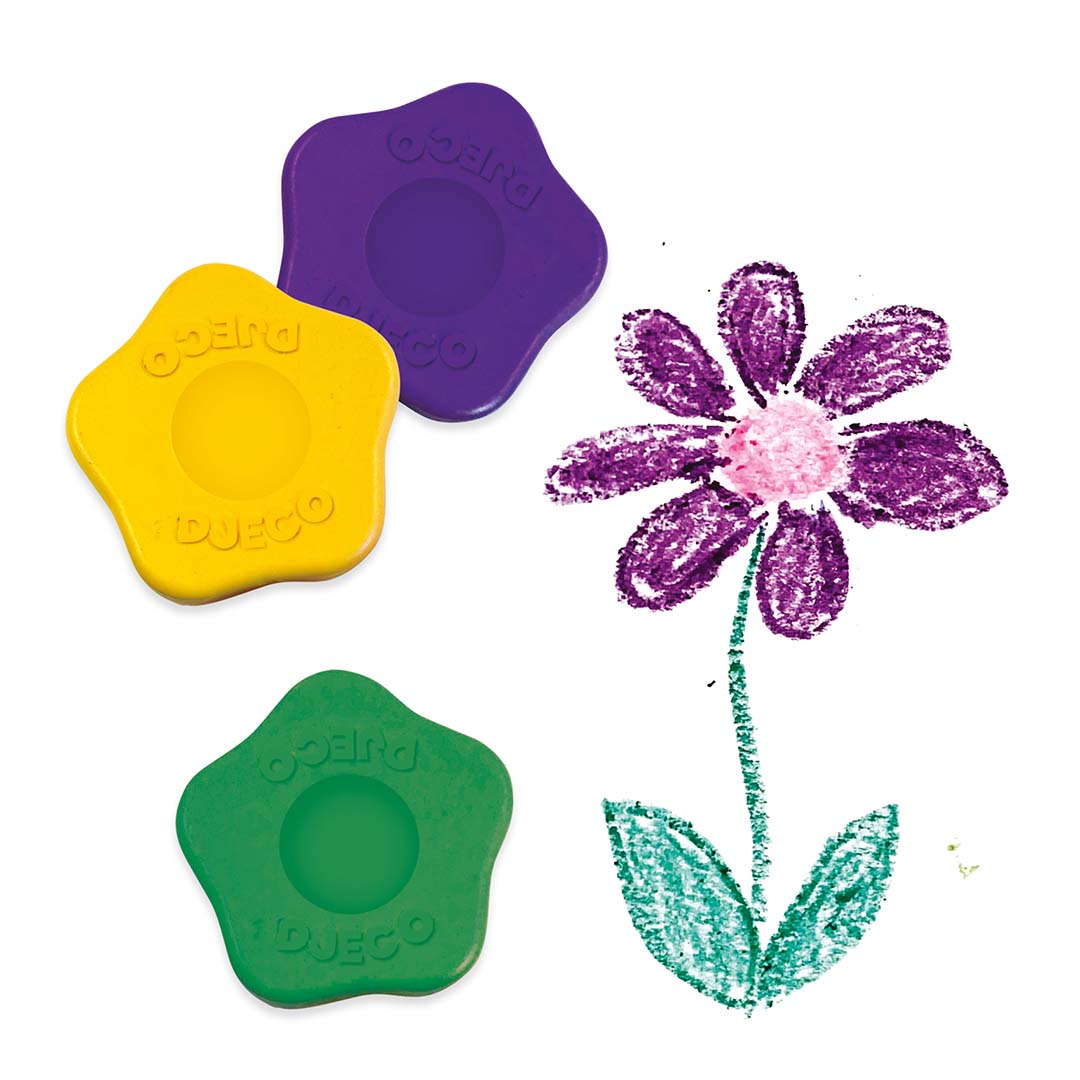 djeco bloemenkrijtjes - 12st | DJ09005 | 1