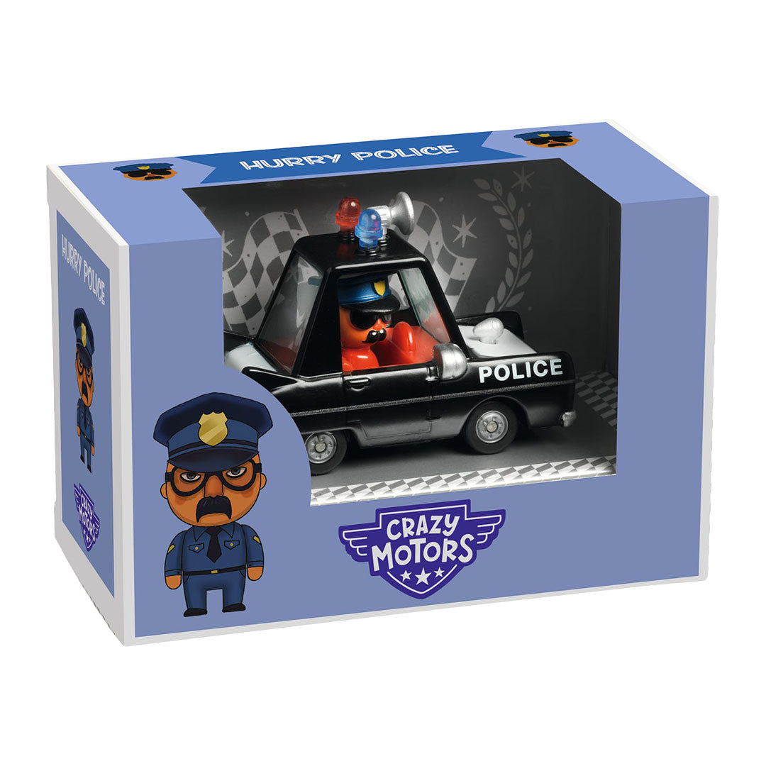 djeco voiture crazy motors - hurry police