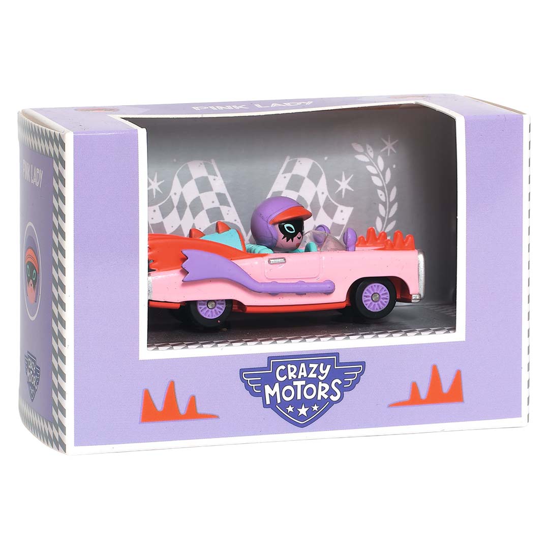 djeco voiture crazy motors pink lady