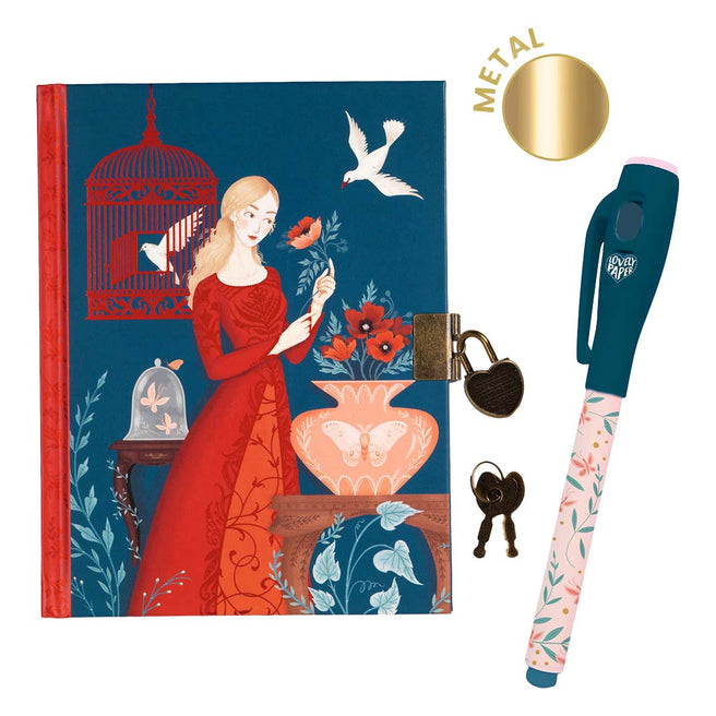 djeco carnet secret avec stylo magique - lisa