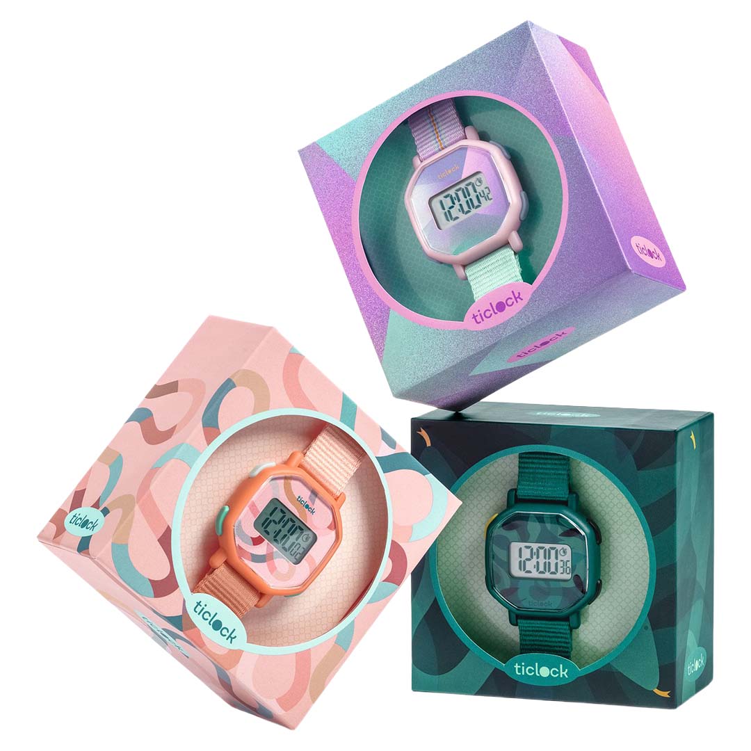 djeco digitaal kinderhorloge green snakes | DD00455 | 2