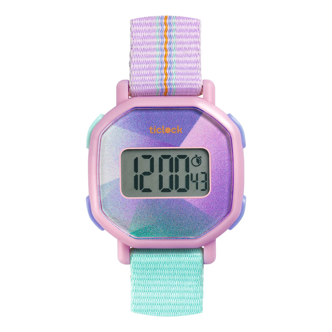 djeco montre enfant digitale purple prisma