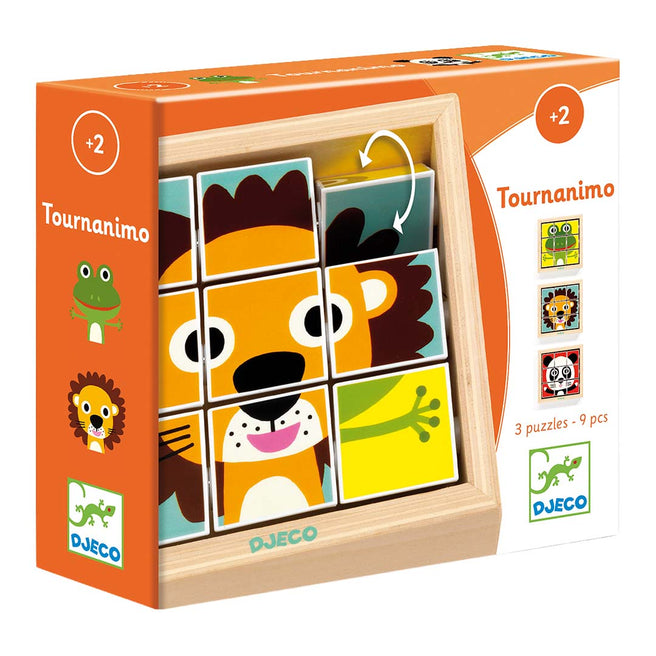 djeco draaipuzzel touranimo - 9st