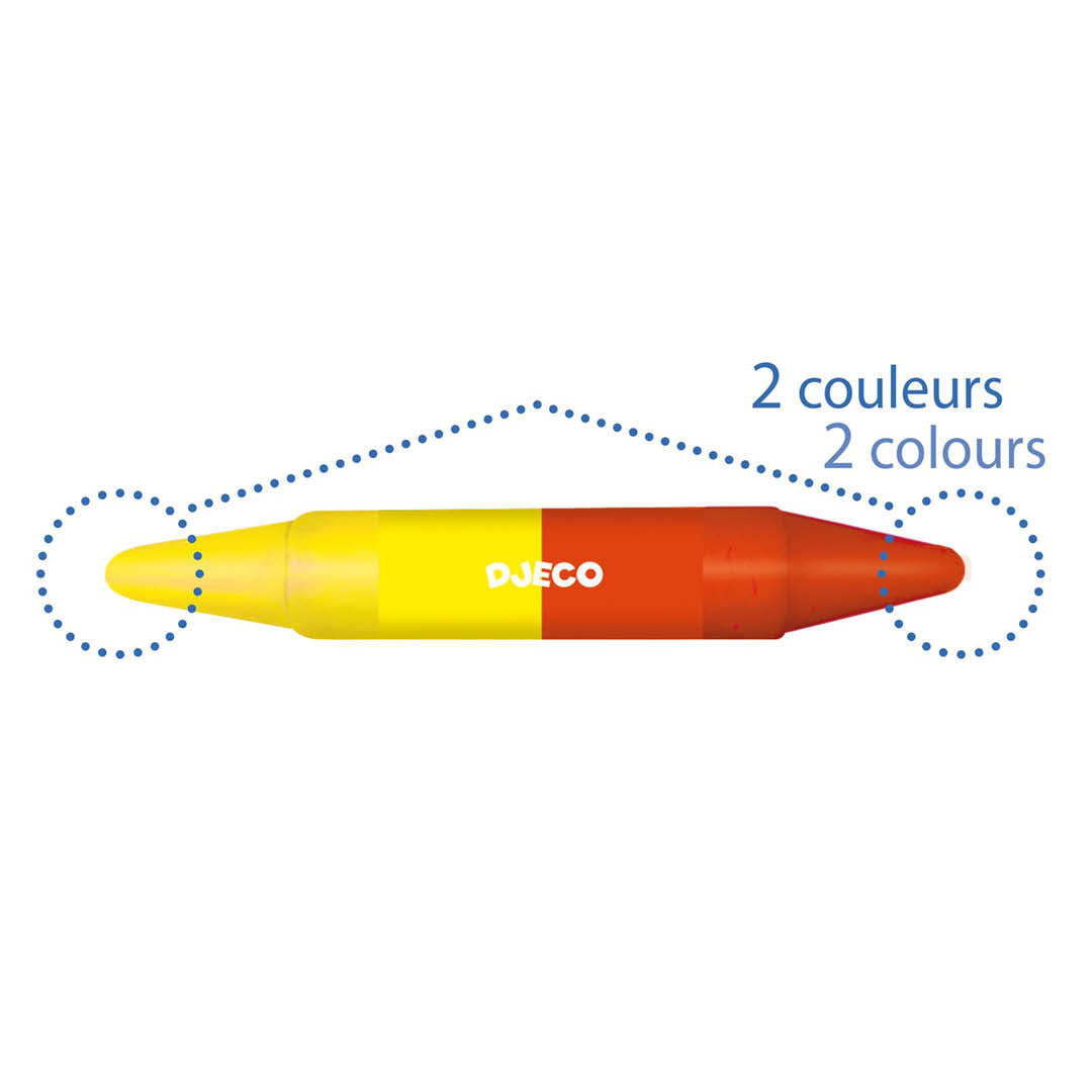 djeco dubbele wascokrijtjes | DJ08874  | 2