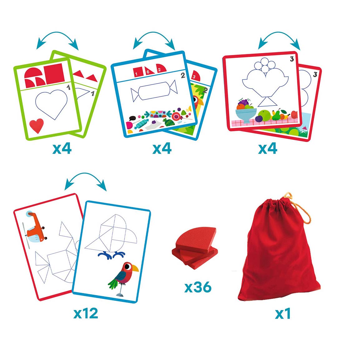 djeco educatief tangram spel | DJ08300 | 3