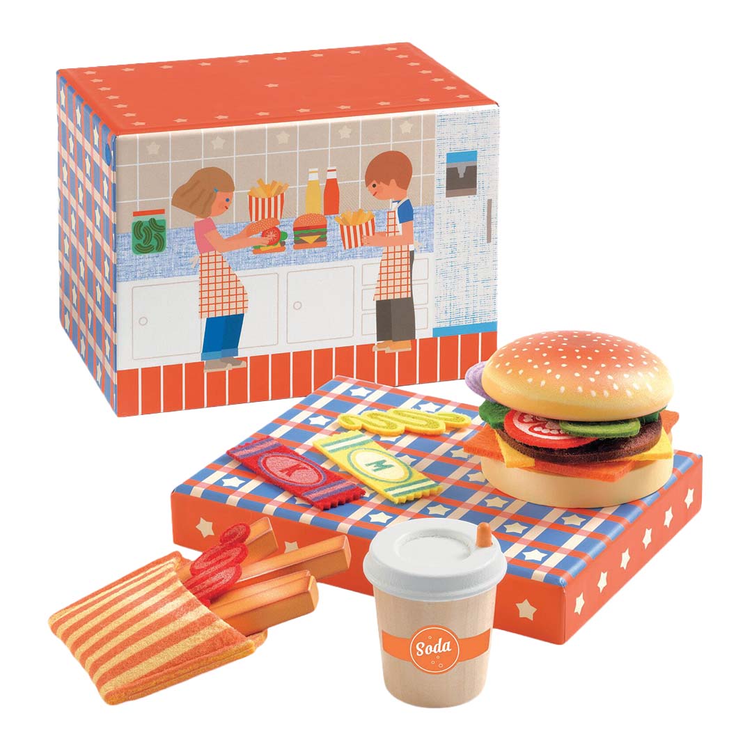 djeco eet speelset america - 19-delig | DJ05550 | 0