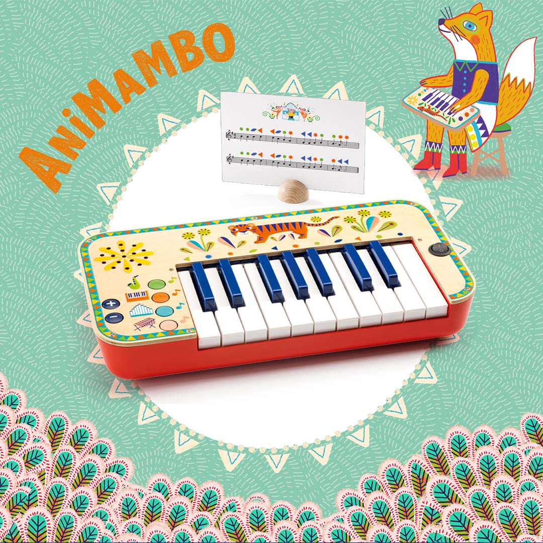djeco clavier électrique animambo