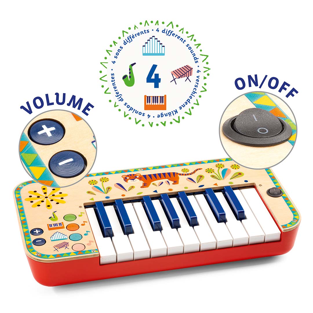 djeco clavier électrique animambo