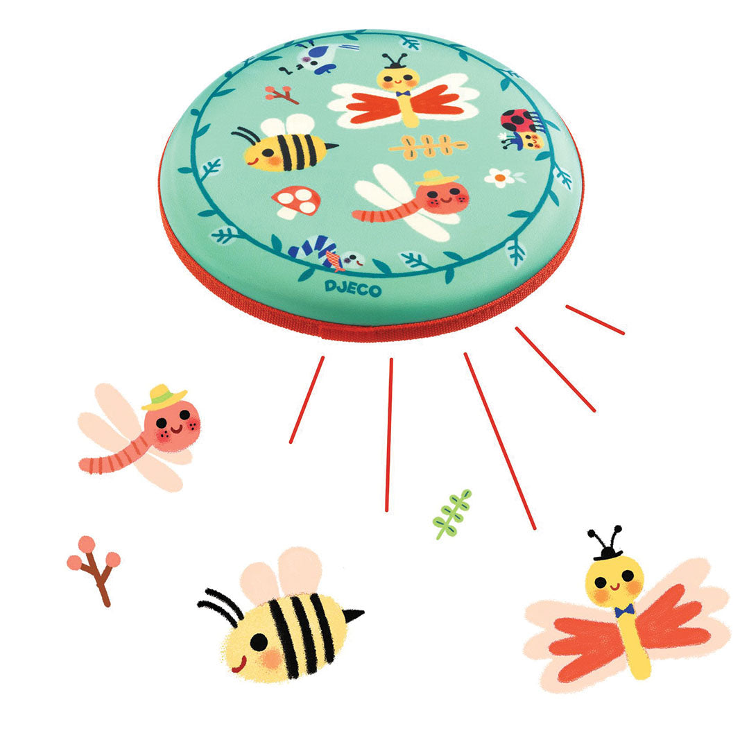 djeco frisbee foam flying bugs