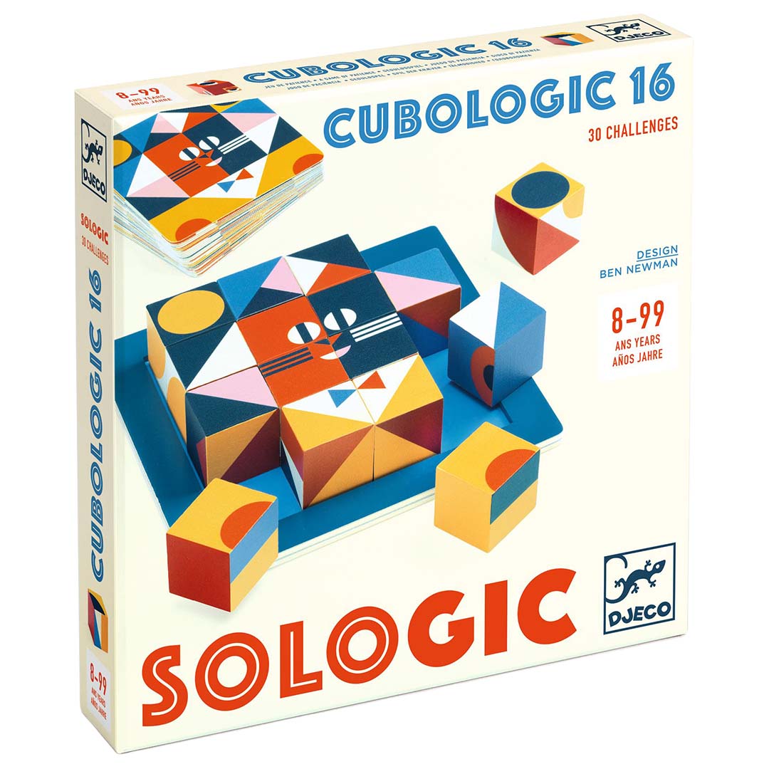 djeco jeu de patience sologic - cubologic 16