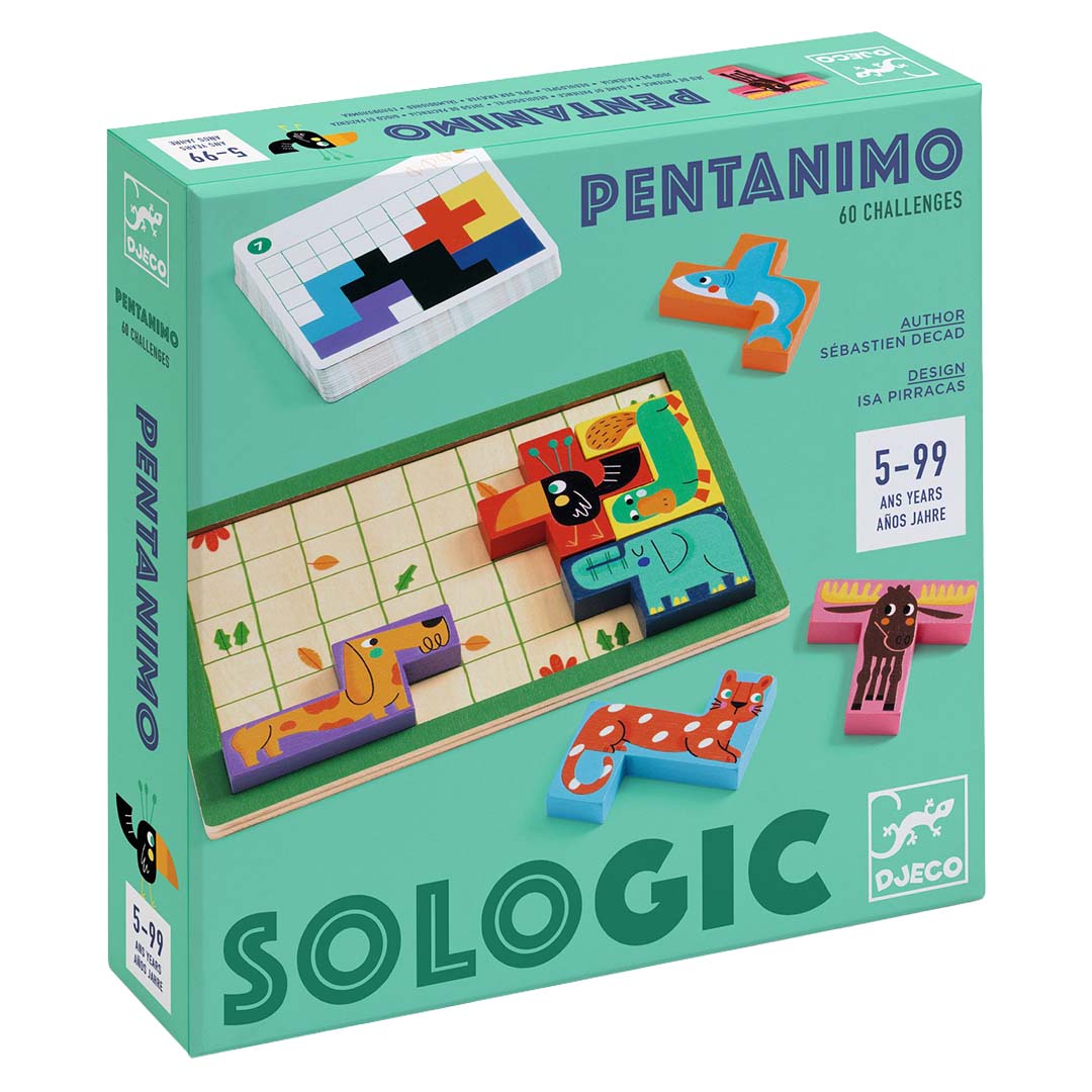 djeco jeu de patience sologic - pentanimo