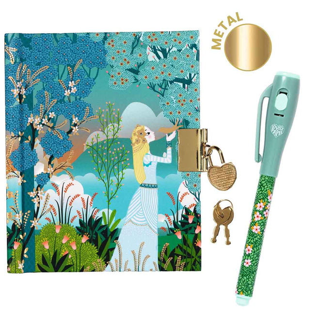 djeco carnet secret avec stylo magique - charlotte