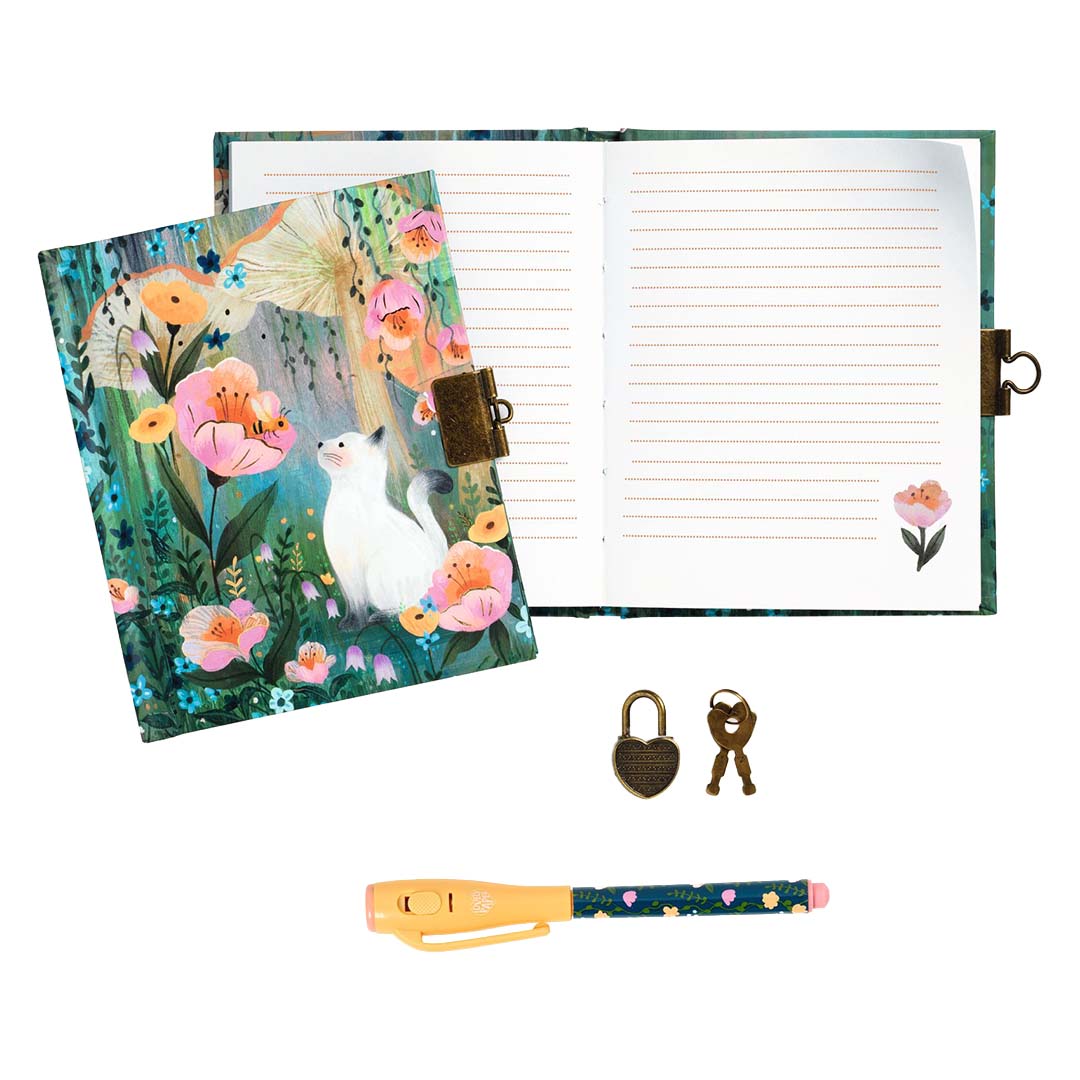 djeco carnet secret avec stylo magique - kendra