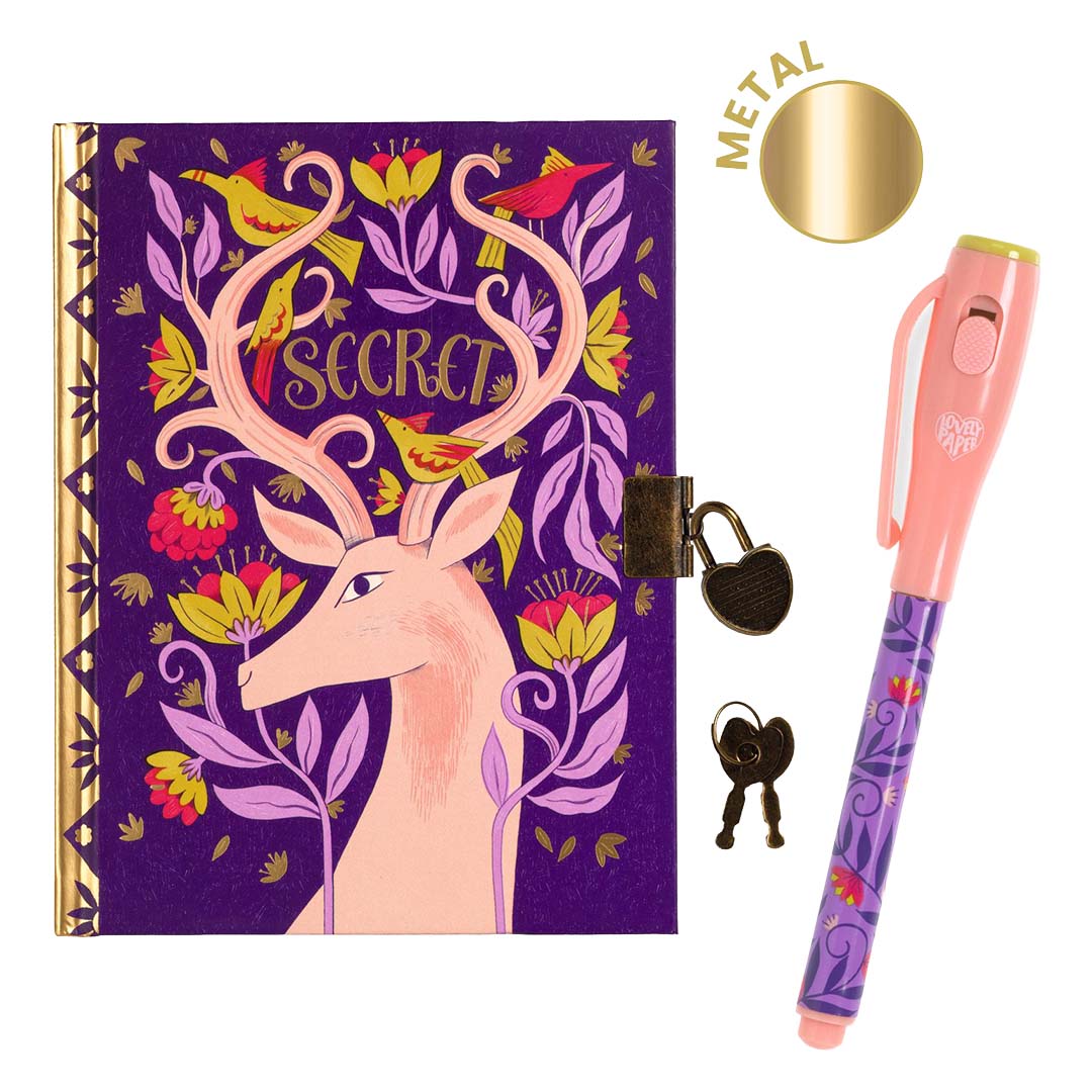 djeco carnet secret avec stylo magique - melissa