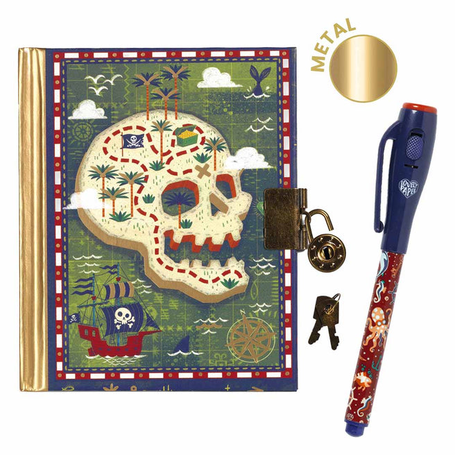 djeco carnet secret avec stylo magique - steve