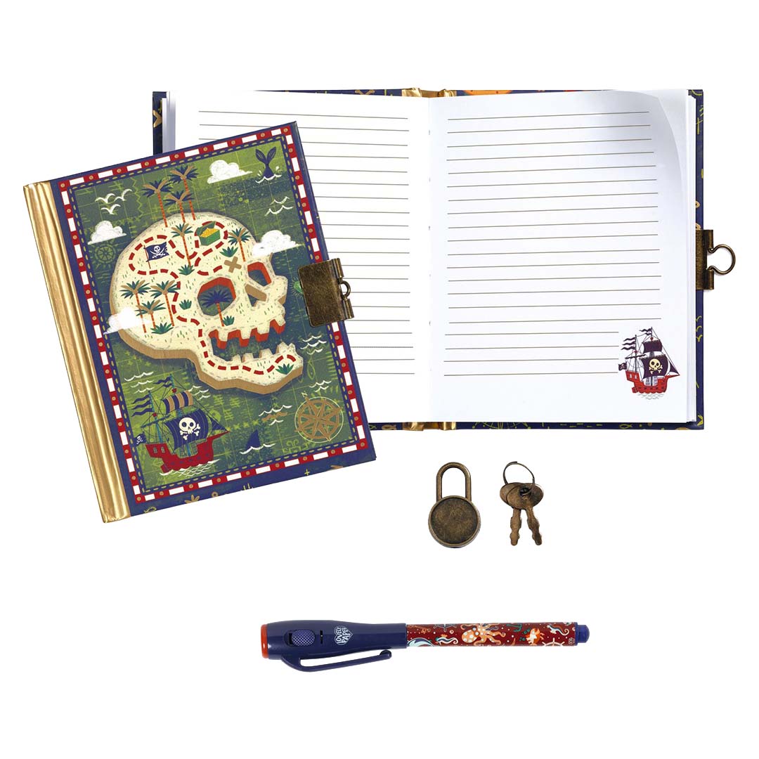 djeco carnet secret avec stylo magique - steve