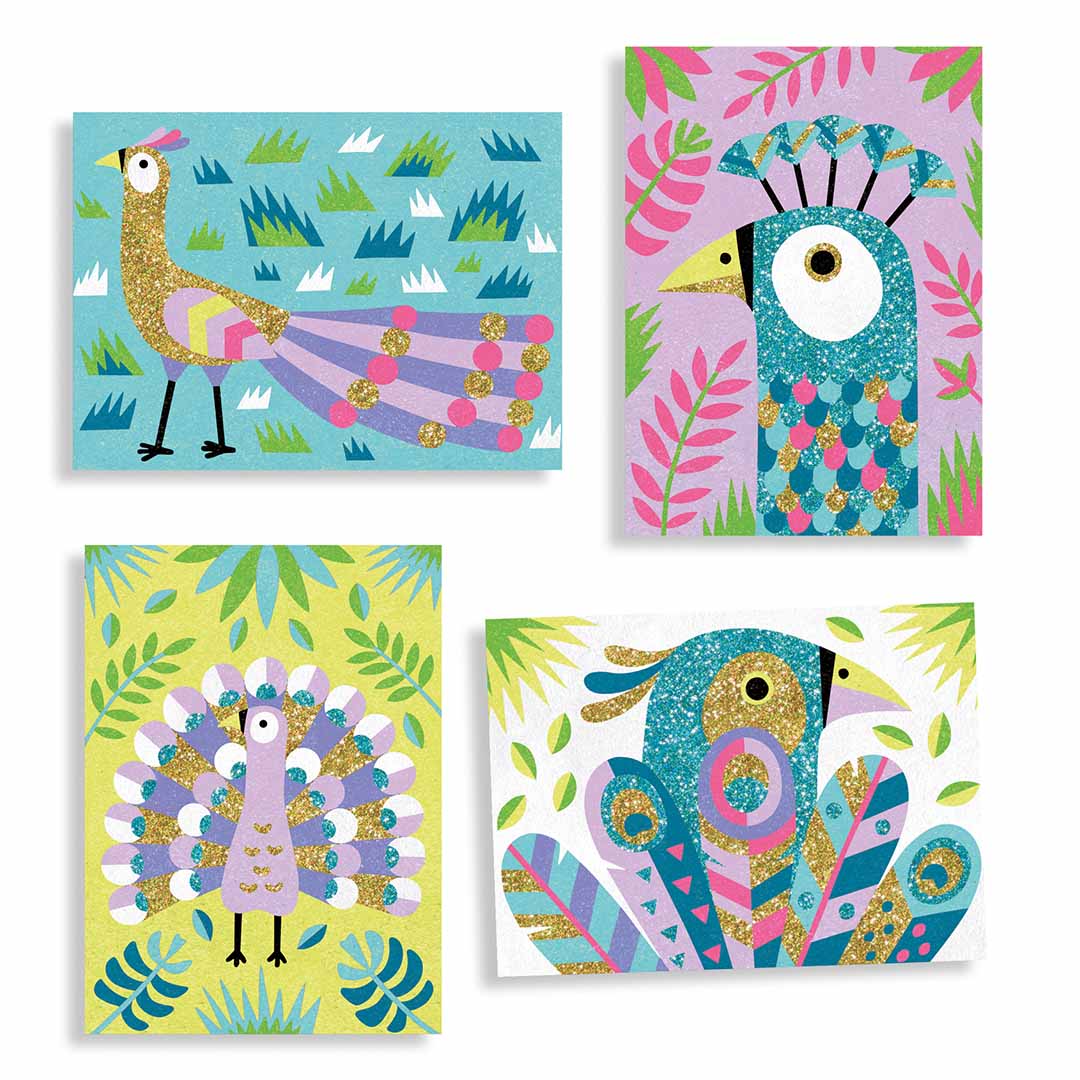 djeco gekleurd zand - oogverblindende vogels | DJ08663 | 1
