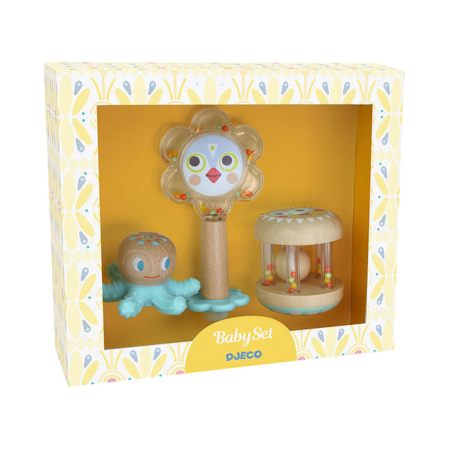 djeco coffret cadeau jouets pour bébé - 3 pcs