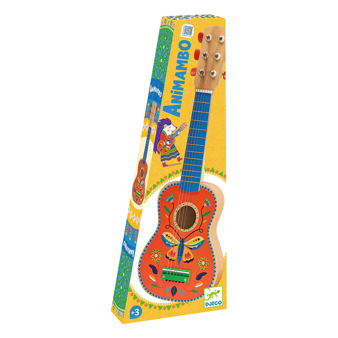 djeco gitaar animambo klein - oranje | DJ06041 | 1
