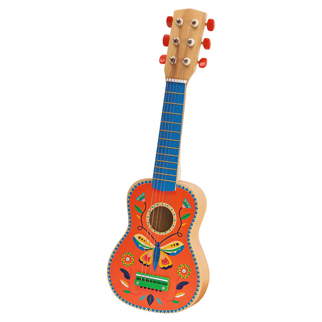 djeco gitaar animambo klein - oranje | DJ06041 | 0
