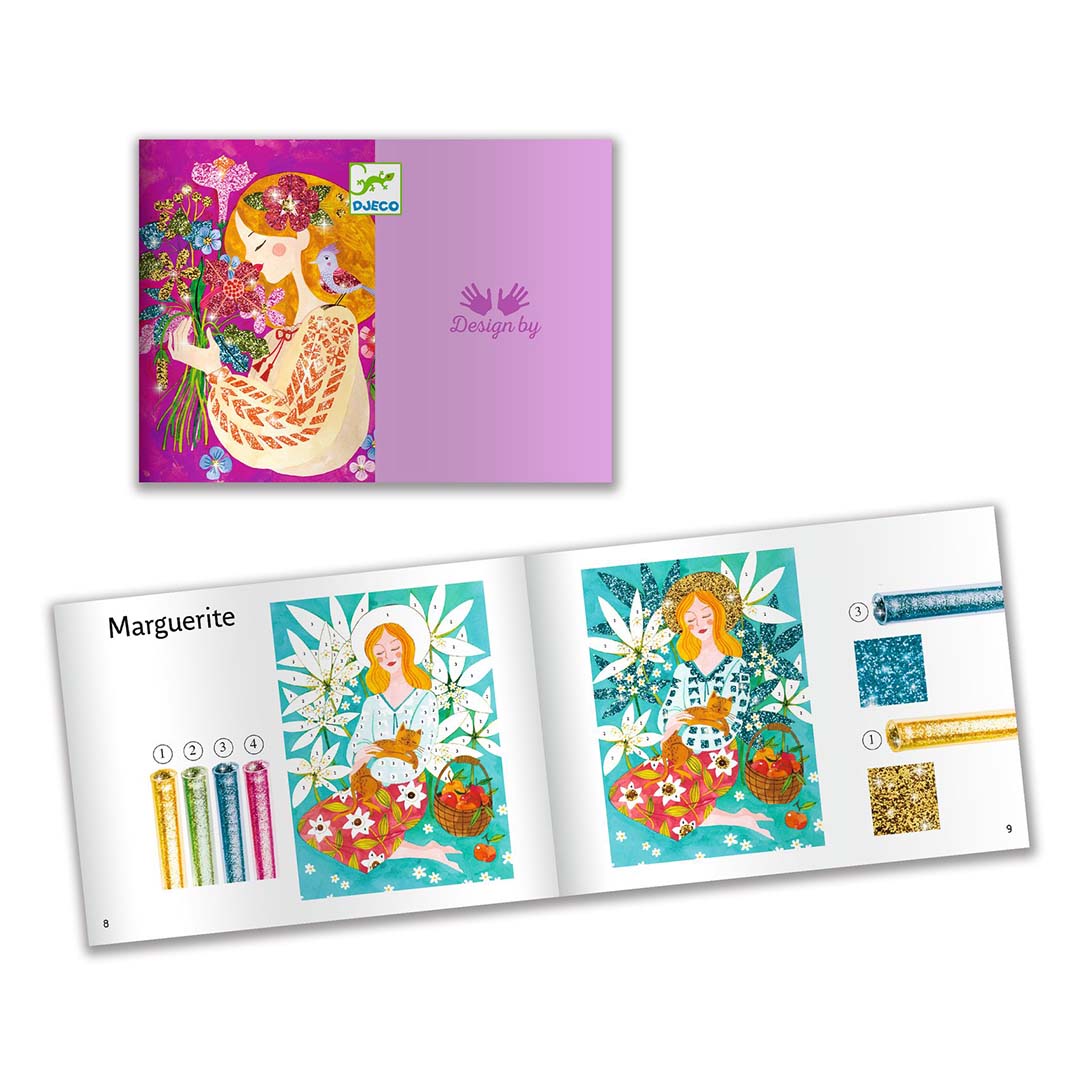 djeco glitterschilderijen bloemengeuren | DJ09508 | 3