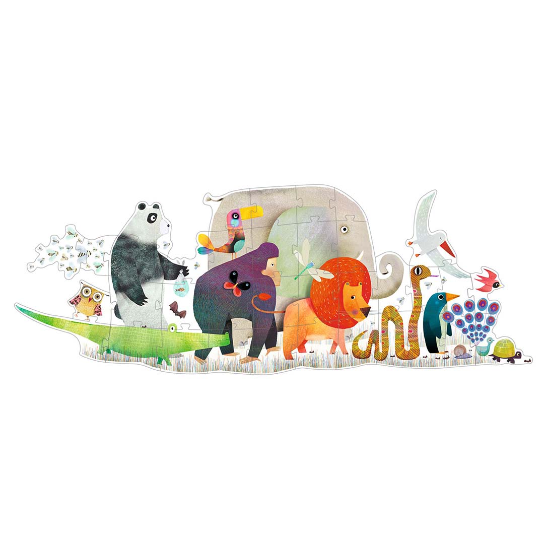 djeco grote puzzel dierenparade (36st)