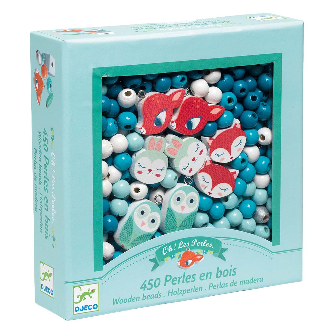 djeco perles en bois - petits animaux