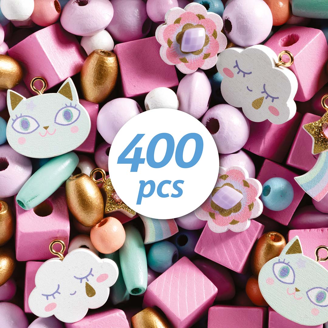 djeco houten kralen - regenboog | DJ09823 | 4