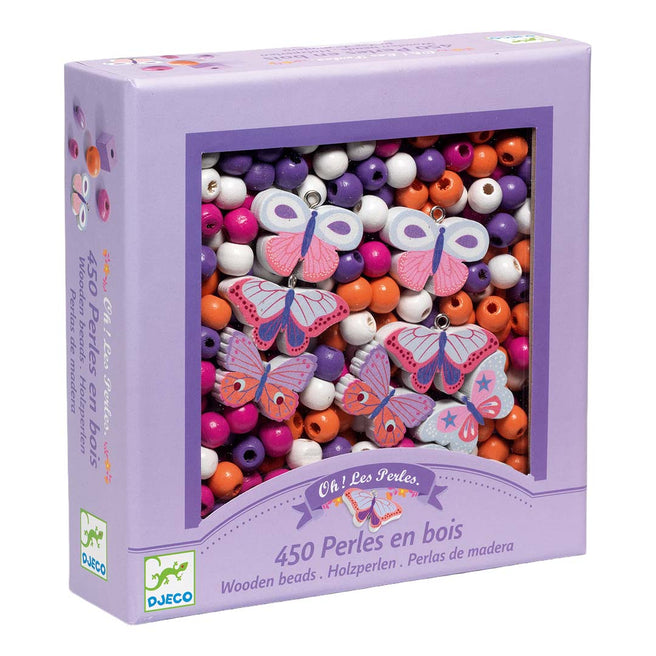 djeco perles en bois - papillons