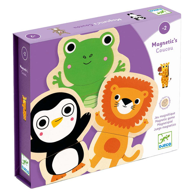 djeco aimants en bois jungle (24 pcs)
