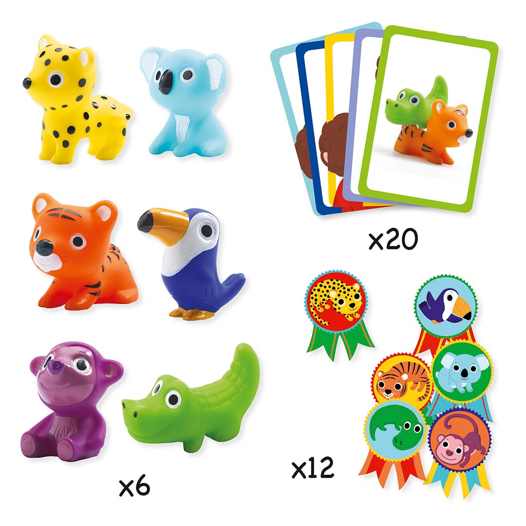 djeco kaartspel little action - met diertjes en medailles | DJ08557 | 4