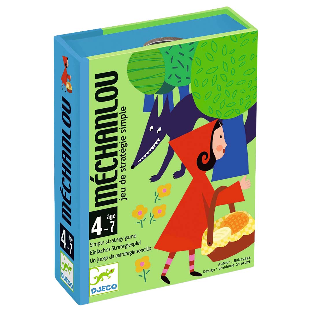 djeco jeu de cartes mechanlou - le petit chaperon rouge