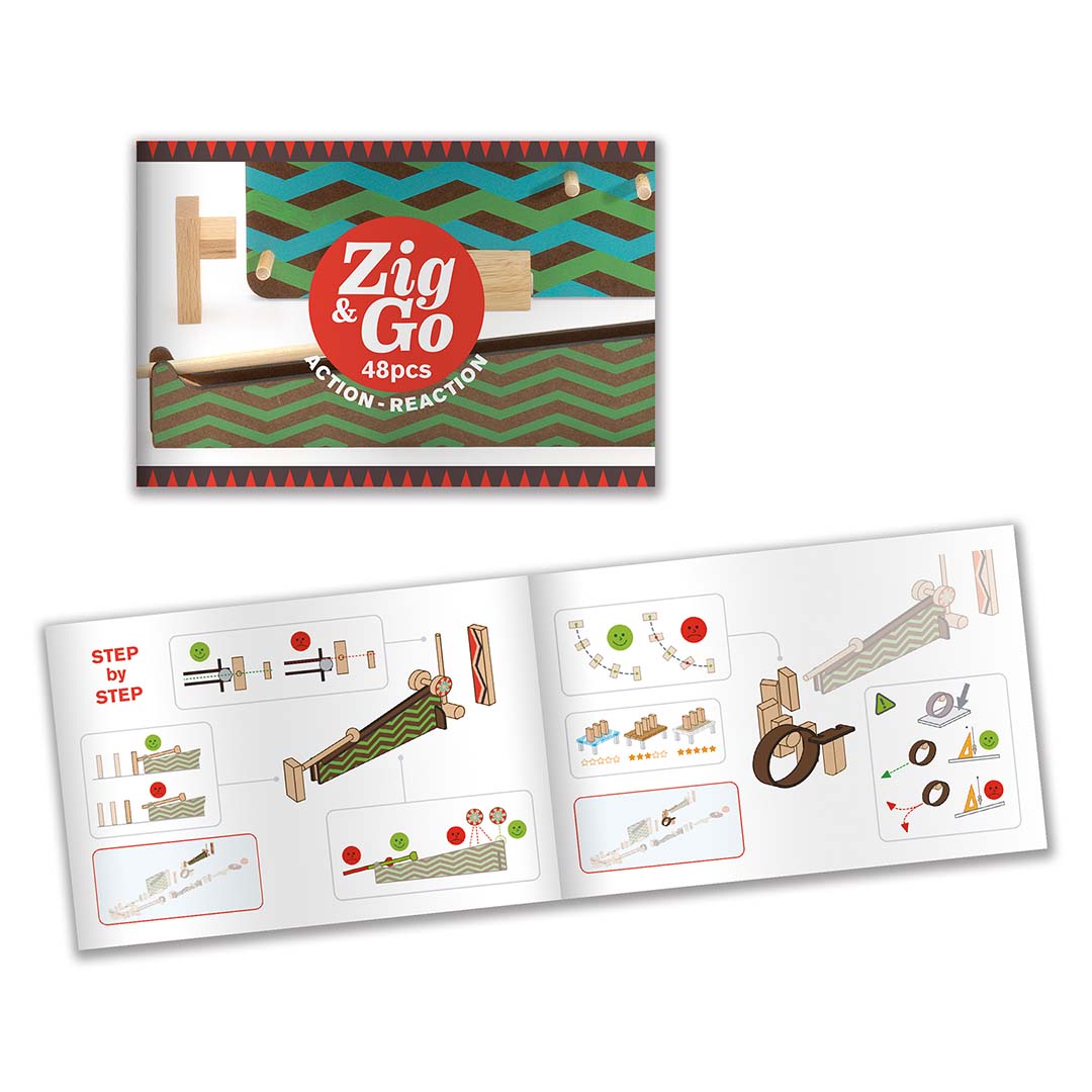 djeco kettingreactiespel zig & go - 48st | DJ05644 | 4