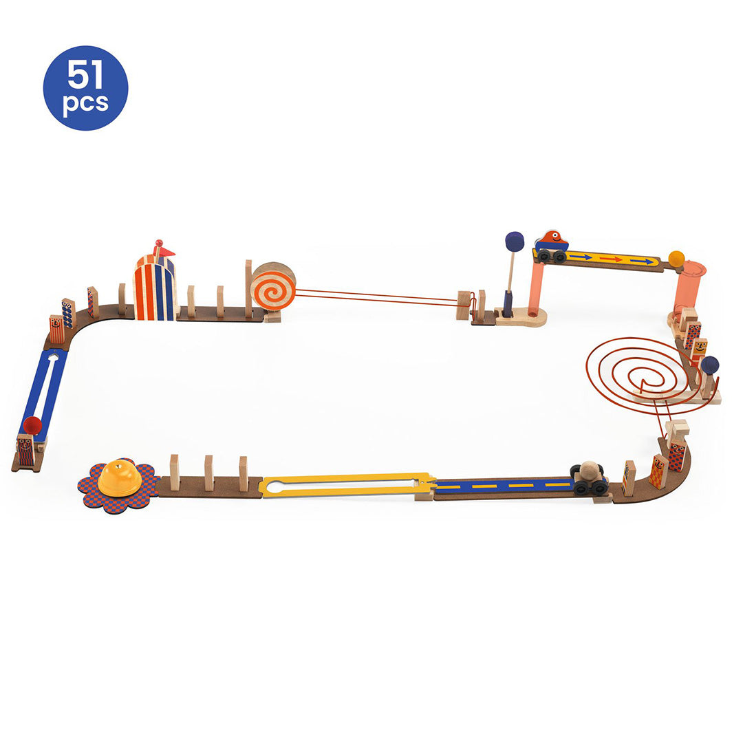djeco kettingreactiespel zig & go junior - racer - 51st | DJ05650 | 1