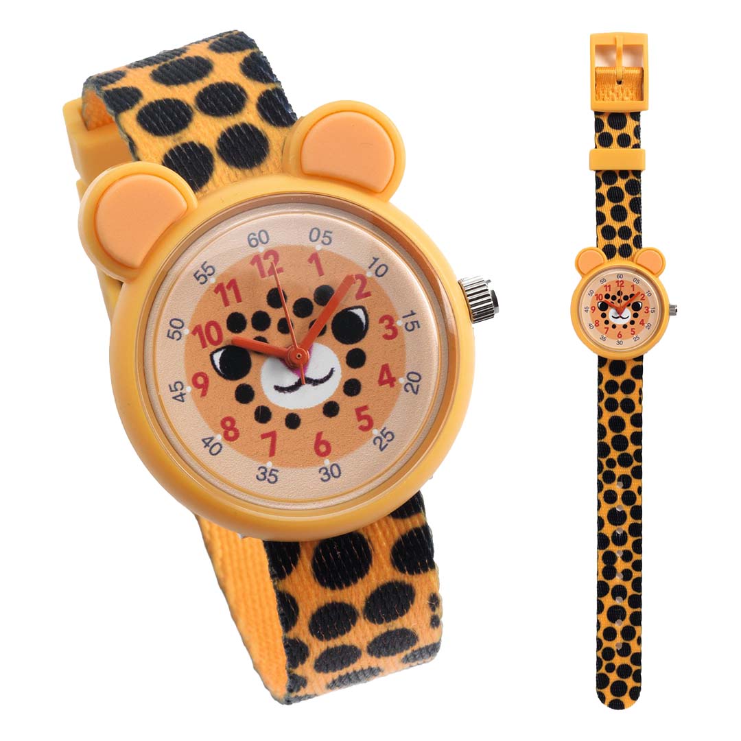 djeco kinderhorloge - cheetah