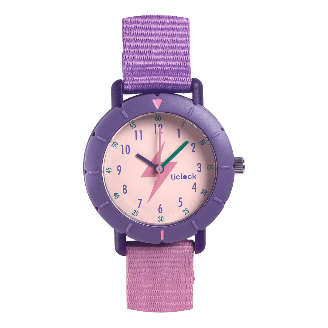 djeco kinderhorloge purple flash