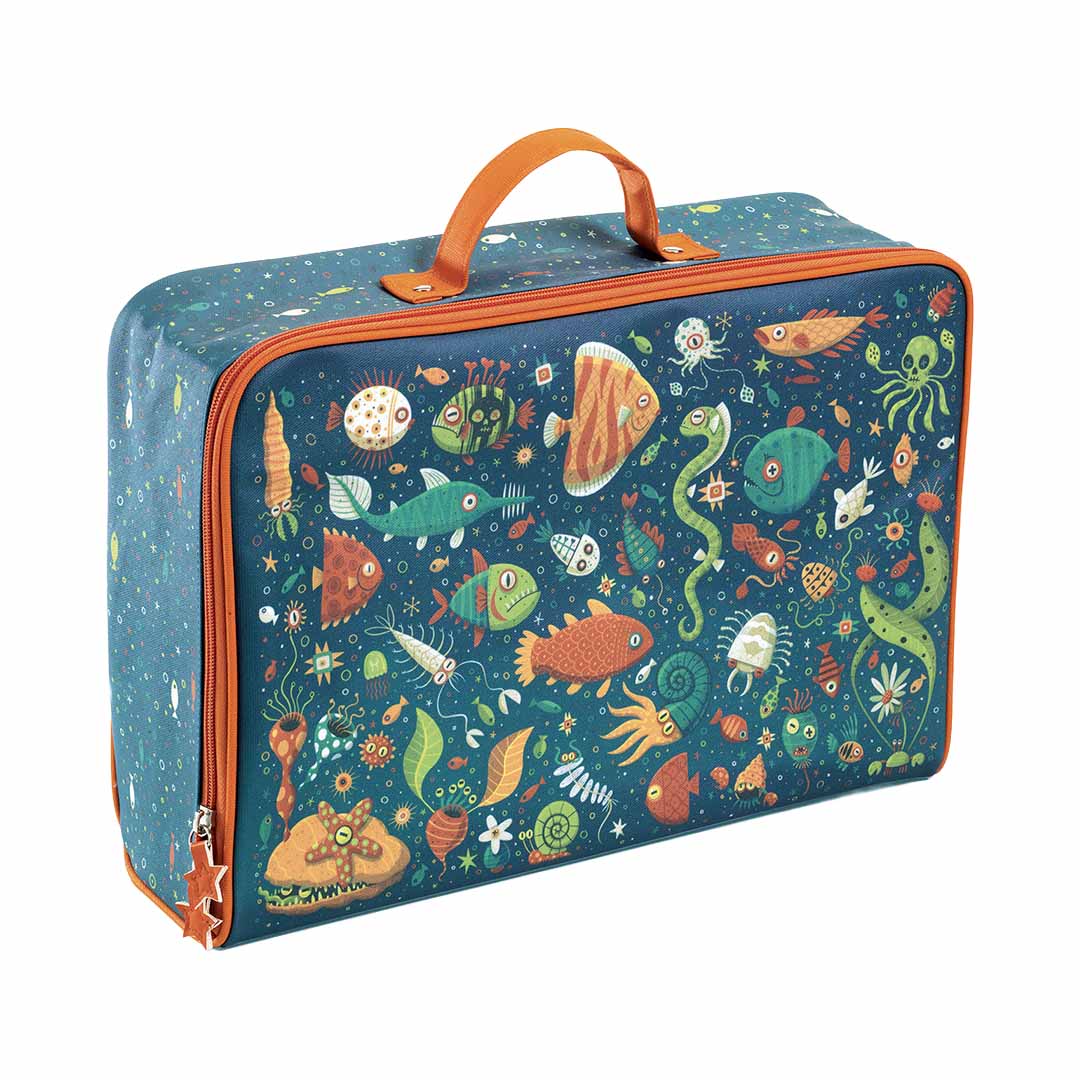djeco valise pour enfants - poissons